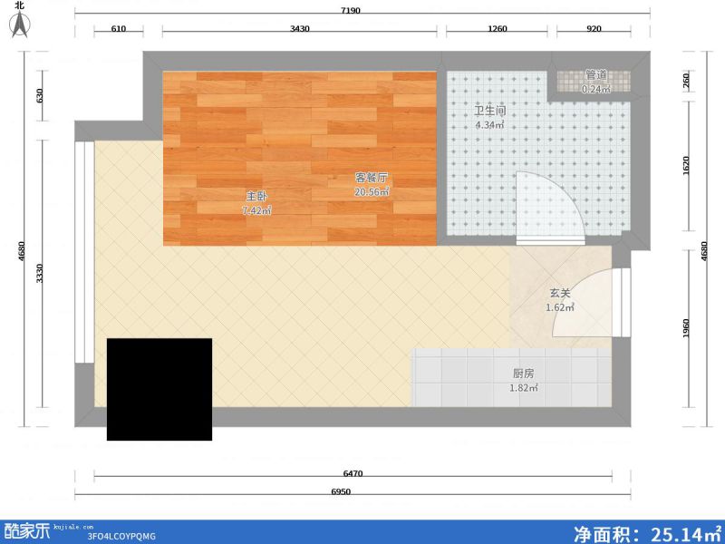 包頭裝修方案包頭萬達(dá)廣場(chǎng)37㎡