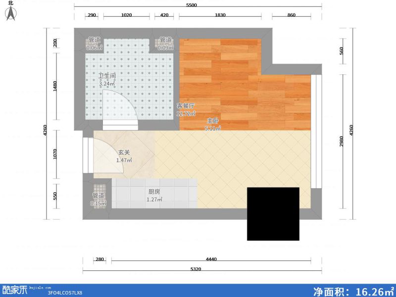 包頭裝修方案包頭萬達(dá)廣場(chǎng)25㎡
